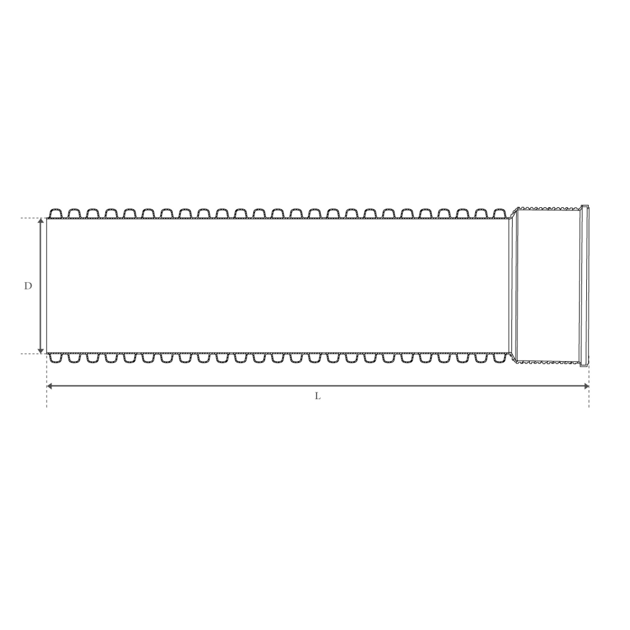 TUBE DOUBLE PAROI ASSAINISSEMENT SN8