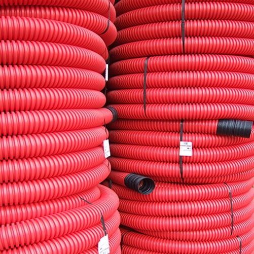 GAINE DOUBLE PAROI FLEXIBLE EN HDPE NF EN 500086-2-4