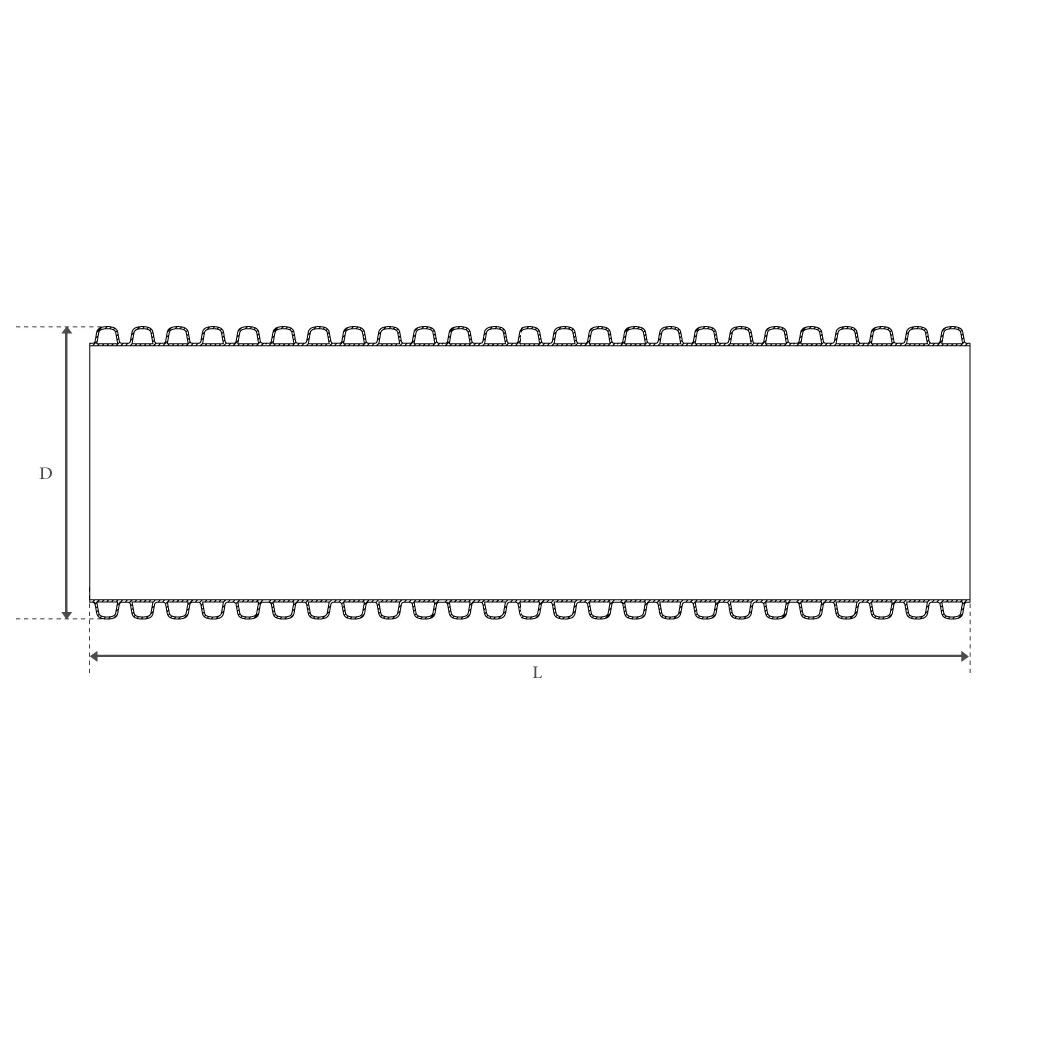 GAINE DOUBLE PAROI FLEXIBLE EN HDPE NF EN 500086-2-4